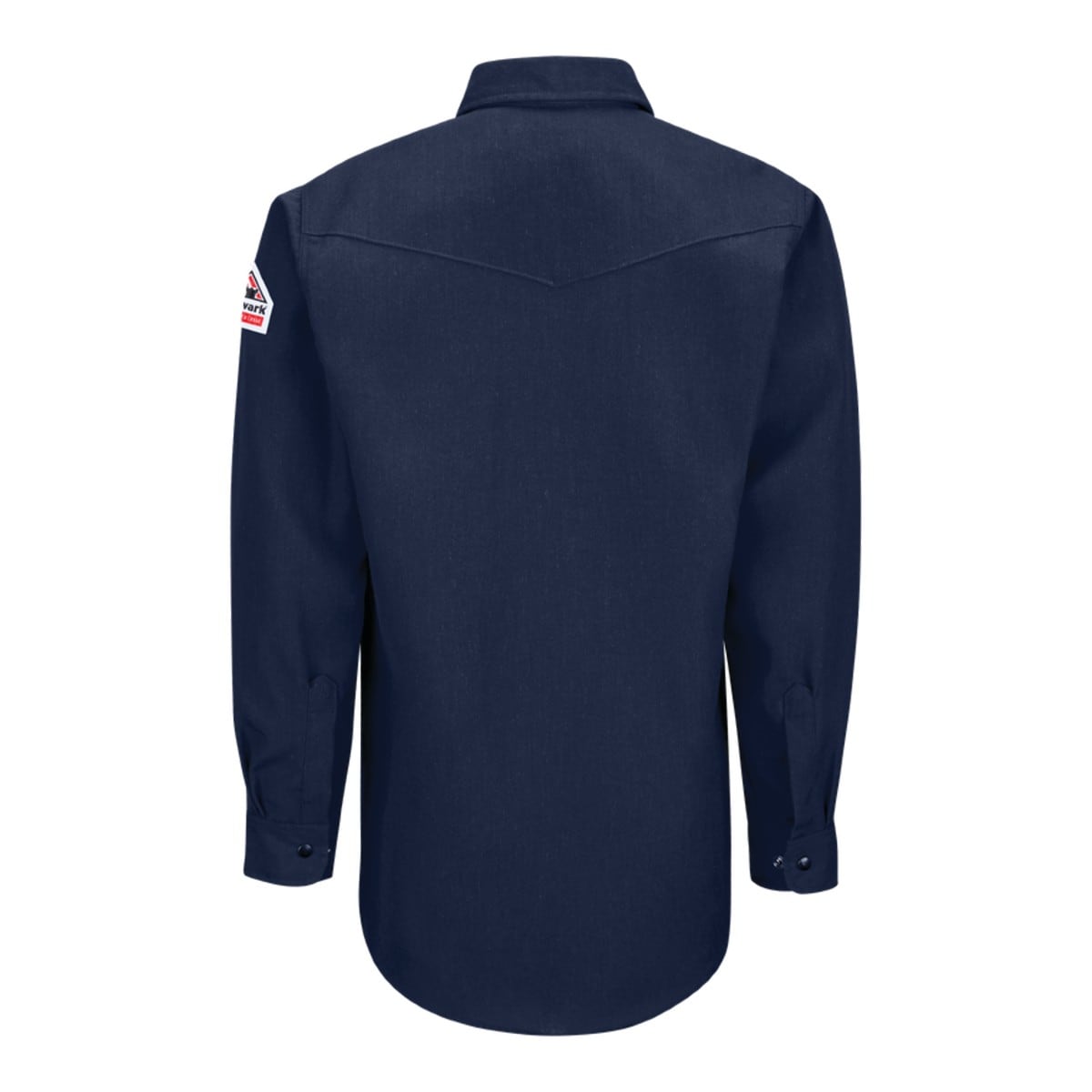 Bulwark Lightweight Nomex FR Snap-Front Shirt in Navy